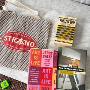Strand Tote Bag with art 🖼️ Books